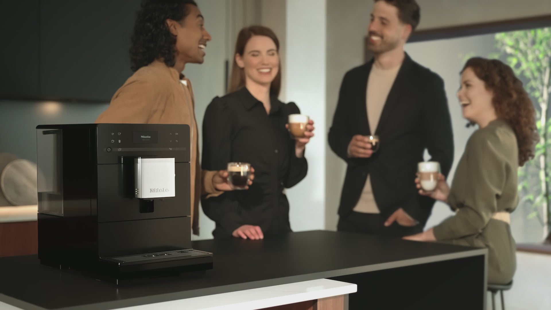 Miele CM5310 Silence Countertop Coffee Machine Obsidian Black